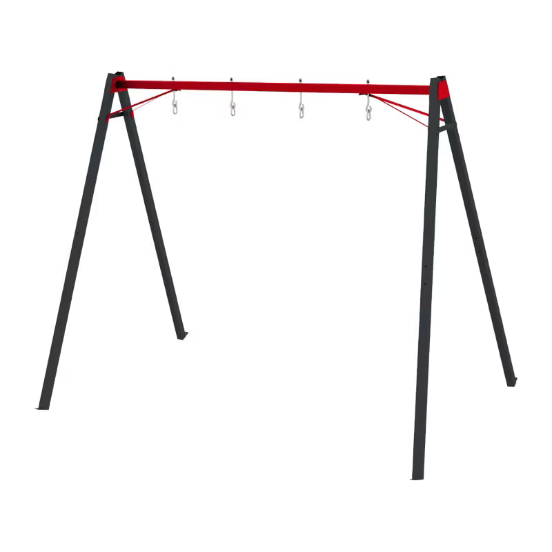 Gyngestativ Dobbelt 285x172x210 cm Sort Metal