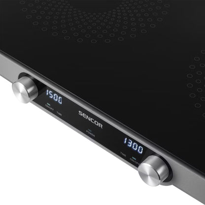 Kogeplade Dobbelt Keramisk 3500W Mørkegrå SCP 2803BK