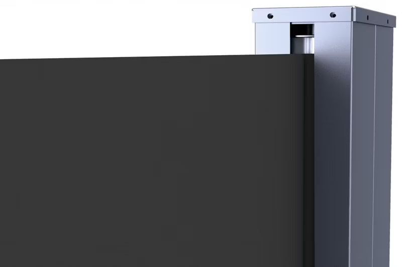 Dobbelt Sidemarkise 200x600 cm Grå