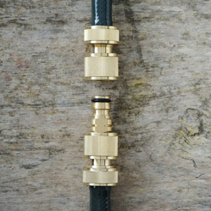 Dobbelt Slangekobling Messing