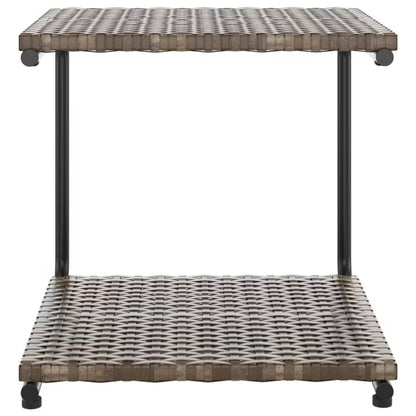 Dobbelt Solseng 200x132 cm Brun med Cremefarvede Hynder