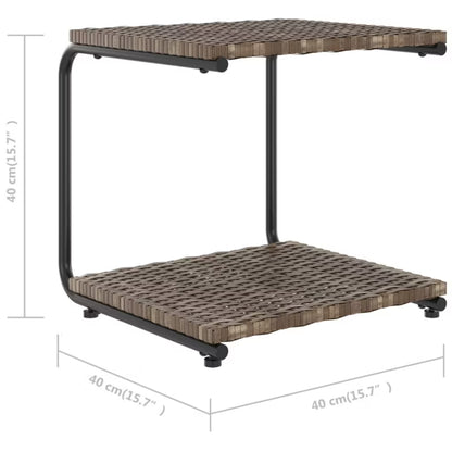 Dobbelt Solseng 200x132 cm Brun med Cremefarvede Hynder