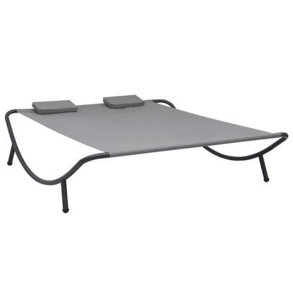 Dobbelt Solseng 200x173 cm Antracitgrå Stål