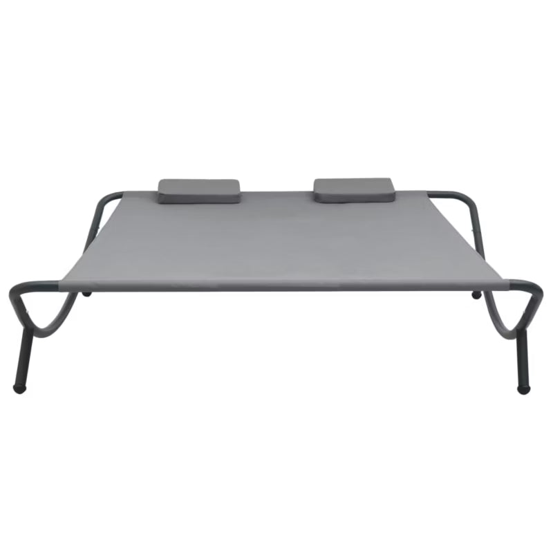 Dobbelt Solseng 200x173 cm Antracitgrå Stål