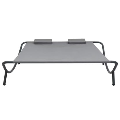 Dobbelt Solseng 200x173 cm Antracitgrå Stål