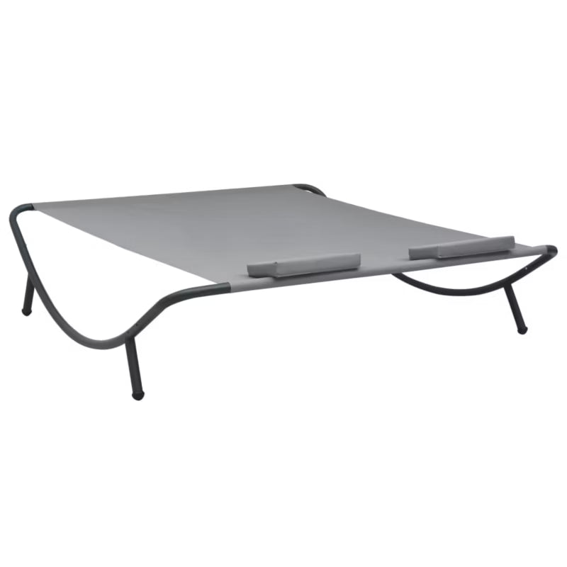 Dobbelt Solseng 200x173 cm Antracitgrå Stål