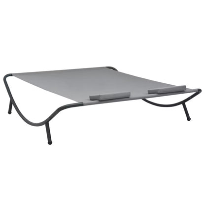 Dobbelt Solseng 200x173 cm Antracitgrå Stål