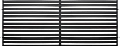 Dobbeltfløjet Port Lara 2 400x154 cm Sort Stål