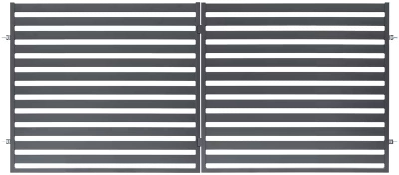 Dobbeltfløjet Port Lara 400x154 cm Antracit