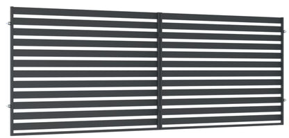 Dobbeltfløjet Port Lara 400x154 cm Antracit