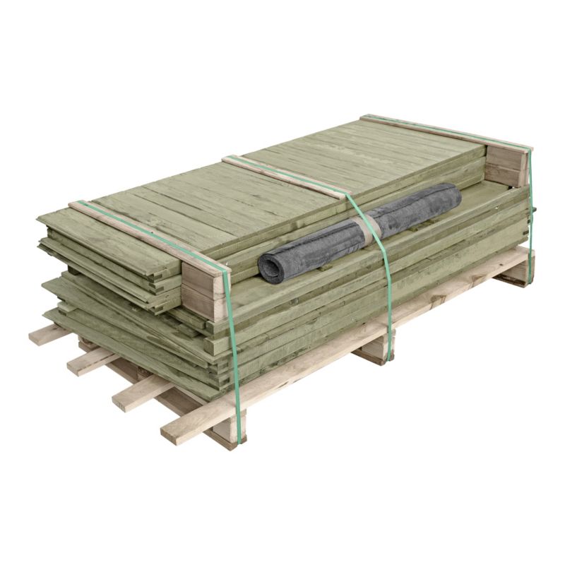 Træværkstedshus med 2 døre – praktisk redskabsskur