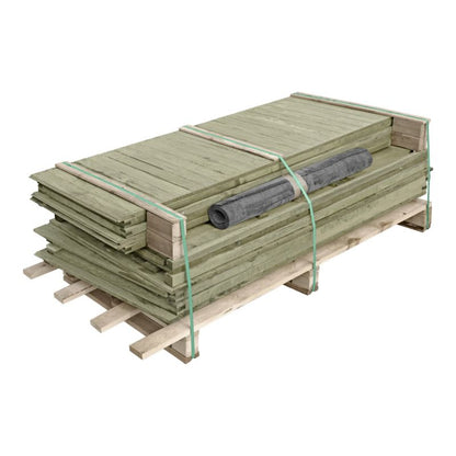 Træværkstedshus med 2 døre – praktisk redskabsskur