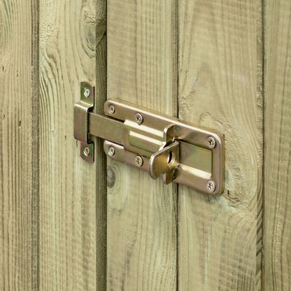 Træværkstedshus med 2 døre – praktisk redskabsskur