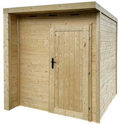 Handy 4iQ Group træredskabsskur med tagdækning – 1 stk.