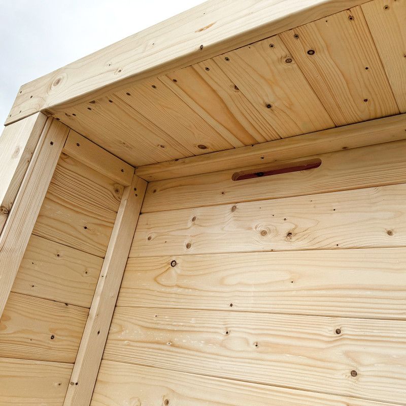 Handy 4iQ Group træredskabsskur med tagdækning – 1 stk.