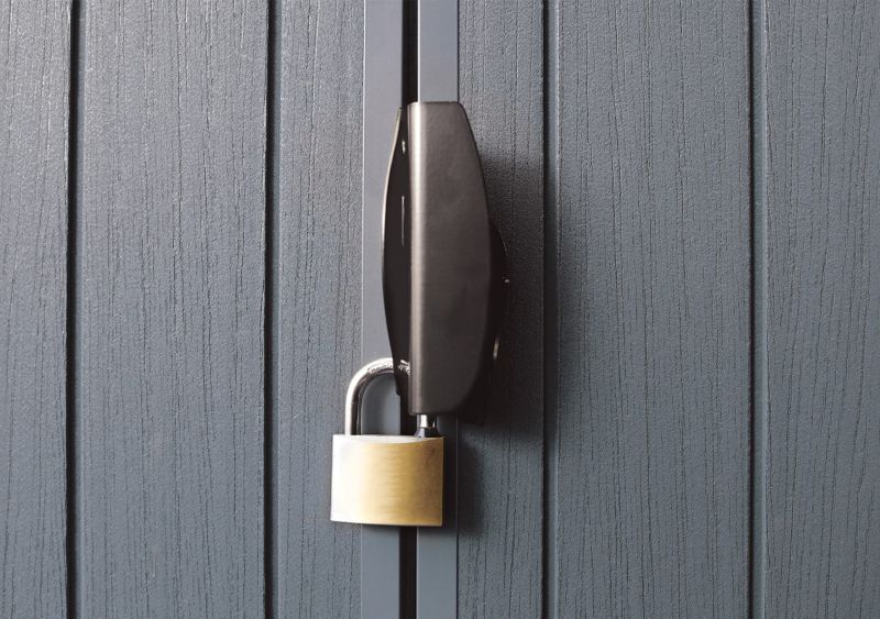 Keter Darwin 4x6 værktøjsskur til haven i brun, 1 stk.