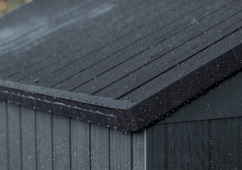 Keter Darwin 4x6 værktøjsskur til haven i brun, 1 stk.