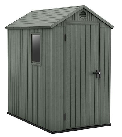 Keter Darwin 4x6 værktøjsskur til have, grøn, 1 stk.