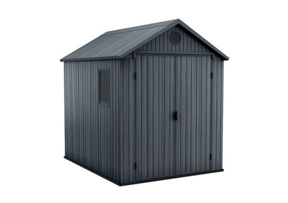 Keter Darwin 6x8 værktøjsskur til have, grå, 1 stk.