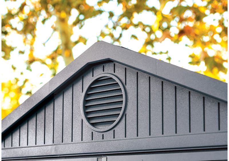 Keter Darwin 6x8 værktøjsskur til have, grå, 1 stk.