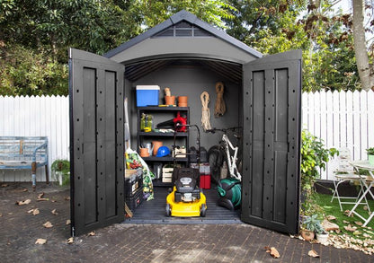 Keter Premier 757 værktøjsskur, grå, 1 stk.