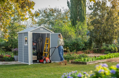 Keter Manor 6x5 redskabsskur i beige, 1 stk.