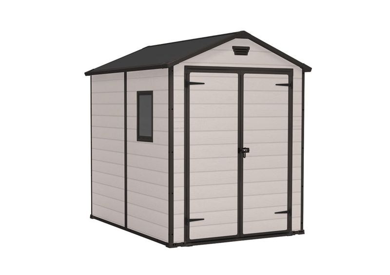 Havehus Manor 6x8 værktøjshus beige, 1 stk.