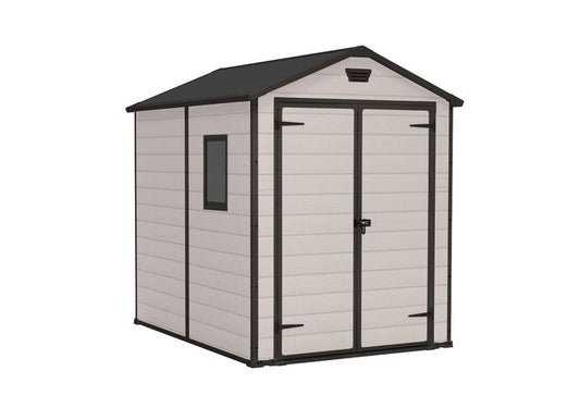 Havehus Manor 6x8 værktøjshus beige, 1 stk.
