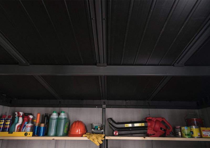 Keter Artisan 9x7 haveskur til værktøj, grå, 1 stk.