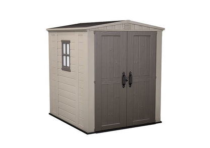 Keter Factor 6x6 beige værktøjsskur til haven, 1 stk.
