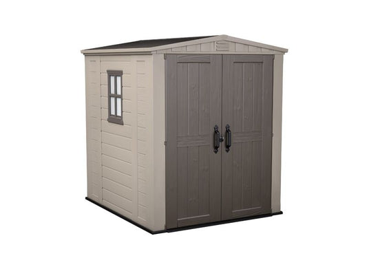 Keter Factor 6x6 beige værktøjsskur til haven, 1 stk.