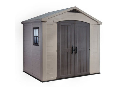 Keter Factor 8x6 beige værktøjshus til haven, 1 stk.