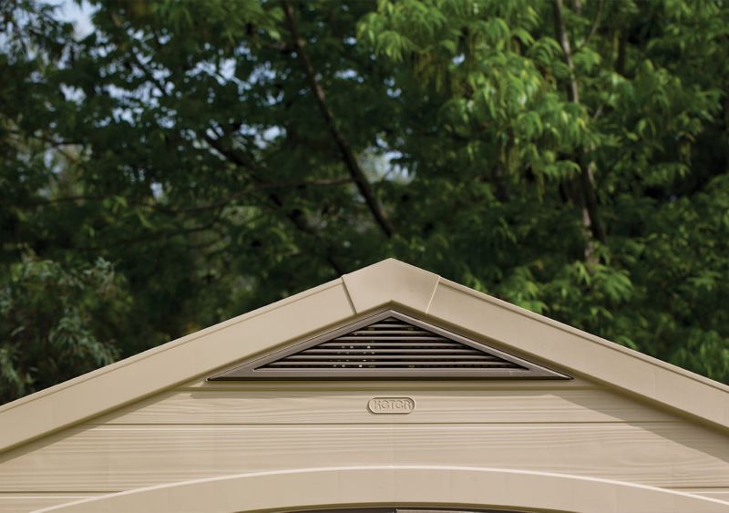 Keter Factor 8x6 beige værktøjshus til haven, 1 stk.