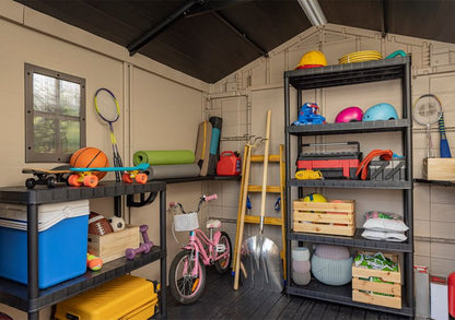 Keter Factor 8x8 beige værktøjshus til haven, 1 stk.