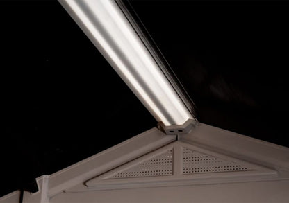 Keter Factor 8x8 beige værktøjshus til haven, 1 stk.