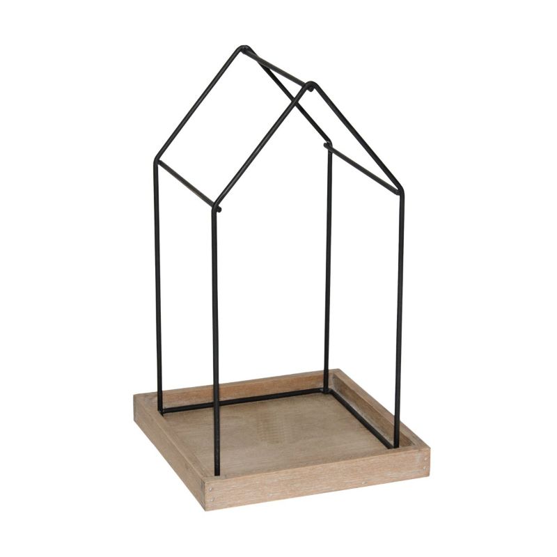 Dekorativt hus med fod 19 x 19 x 30 cm