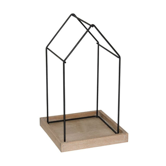 Dekorativt hus med fod 19 x 19 x 30 cm