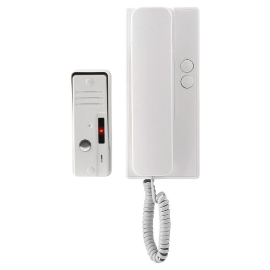 Vægmonteret dørtelefon med håndsæt A1-FR/SH hvid