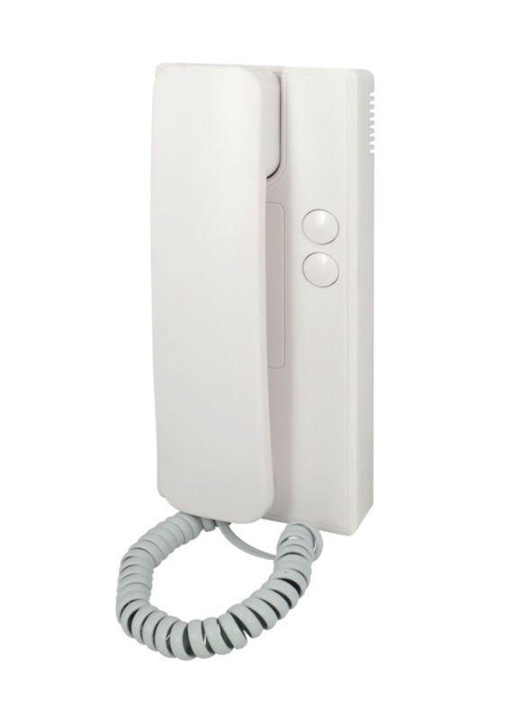 Vægmonteret dørtelefon med håndsæt A1-FR/SH hvid
