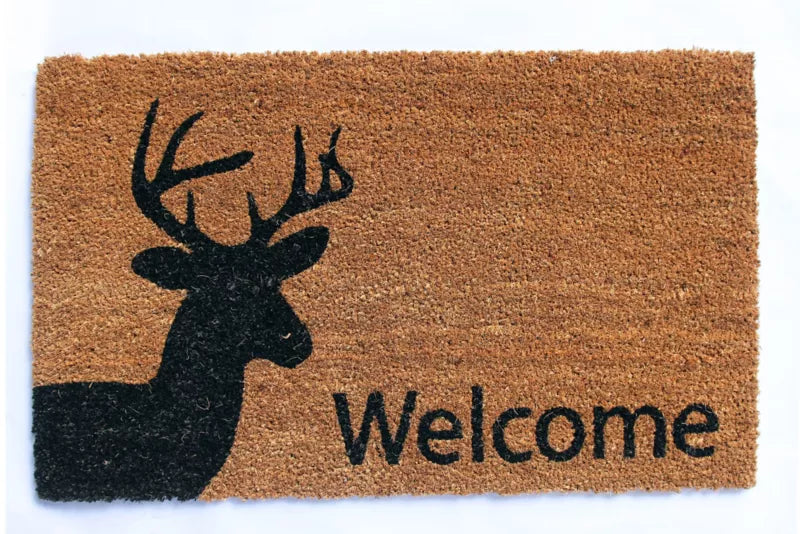 Dørmåtte 45 x 75 cm Brun Kokos og PVC