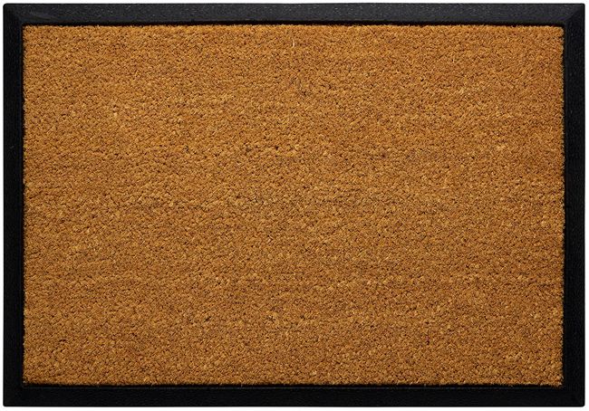 Dørmåtte 45x65 cm Kokosfiber Sort