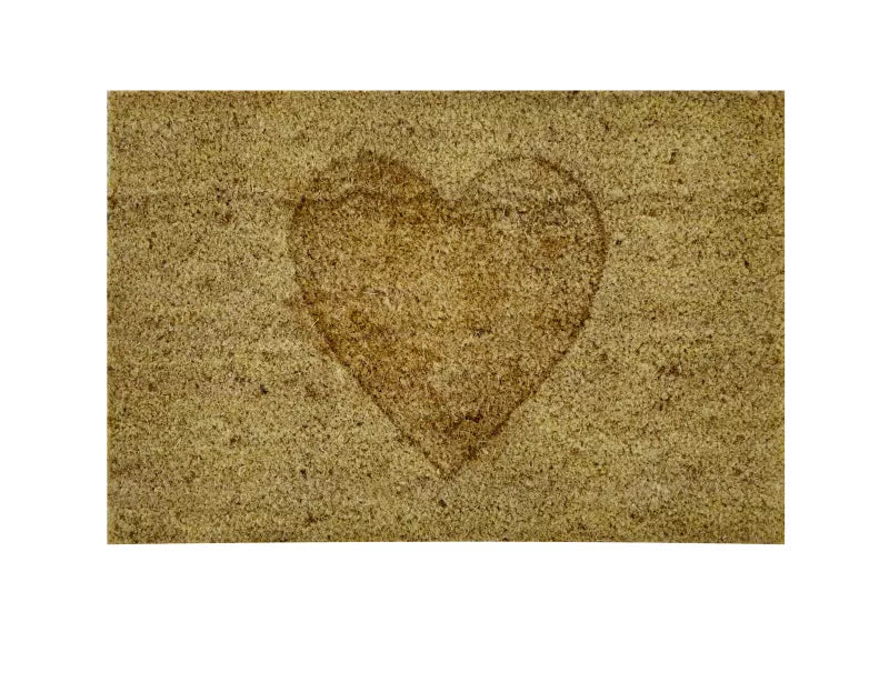 Dørmåtte Hjerte 40x60 cm Beige