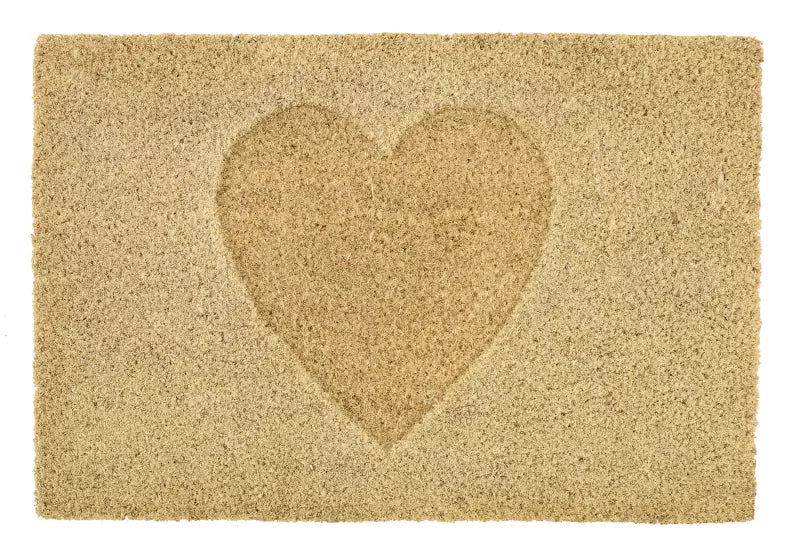 Dørmåtte Hjerte 40x60 cm Beige