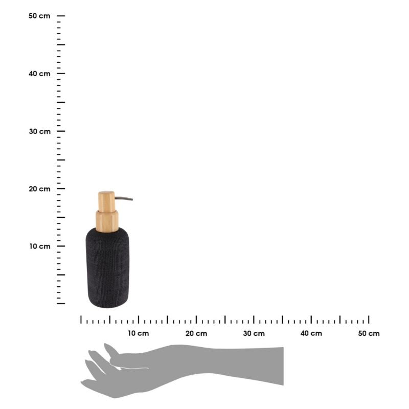 Sæbedispenser Solena Sort Bambus 340 ml | 3664323175295