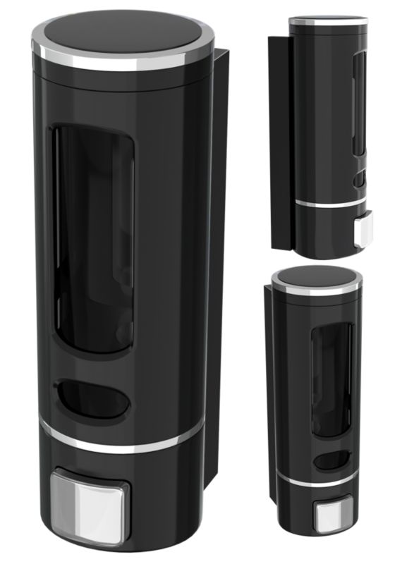 Vægmonteret Sæbedispenser Sort 400 ml 1 stk.
