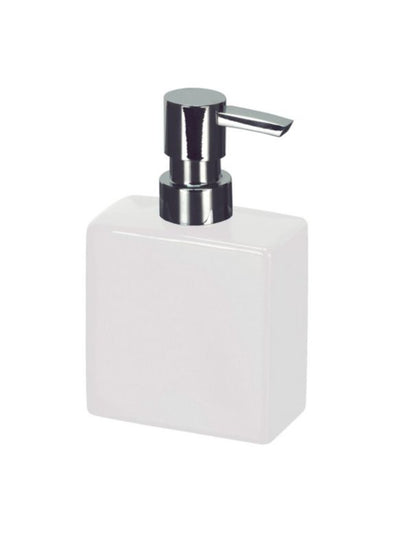 Sæbedispenser Keramisk 9x5x15 cm Hvid | 4004478158191