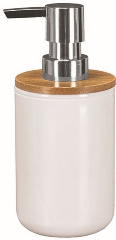 Sæbedispenser Timber 300 ml Hvid/Bambus Stående 1 stk. | 4004478277489