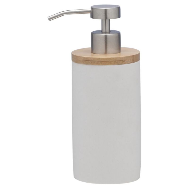 Sæbedispenser Grace 350 ml Hvid/Bambus 1 stk.