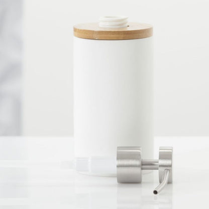 Sæbedispenser Grace 350 ml Hvid/Bambus 1 stk.