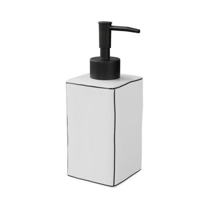 Keramisk Sæbedispenser Aetna 17,3 cm Sort/Hvid